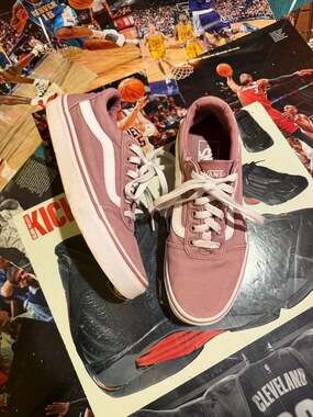 Vans Ward Sepia Rose Low Top Skate Shoes size 8 women